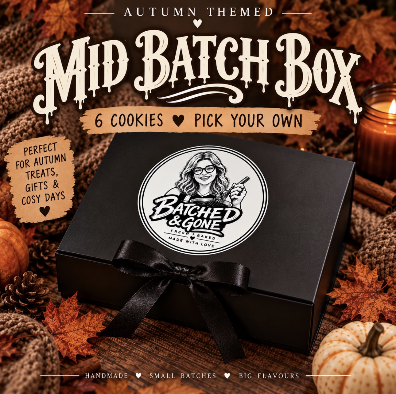 Mid Batch Box - pick any 6 cookies