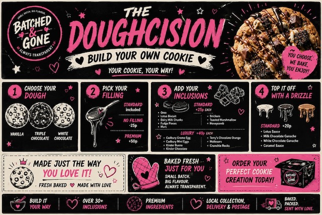 The Doughcision - build your own cookie